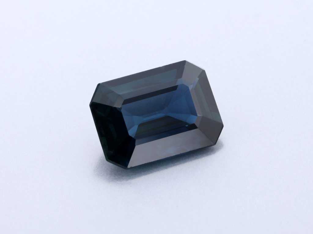 Australian Sapphire 7x5.1mm Emerald Cut Dark Blue