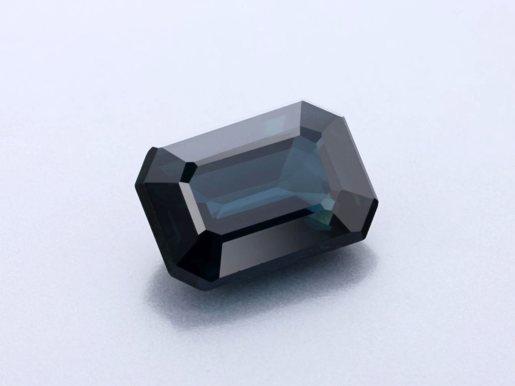 Australian Sapphire 7.3x4.9mm Emerald Cut Mid Blue