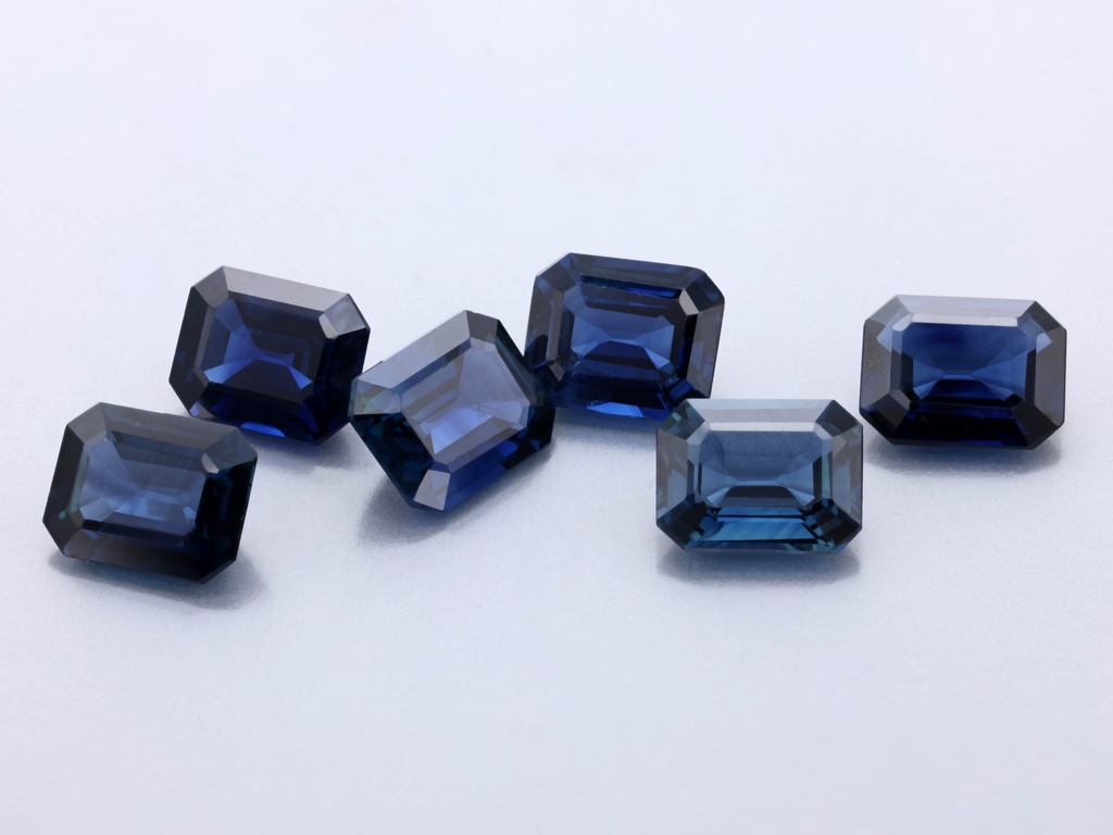 Australian Sapphire 5x4mm Emerald Cut Mid Blue