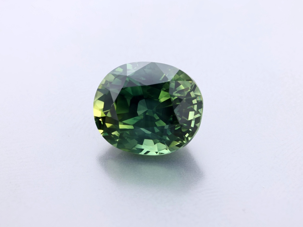 Parti Sapphire 8.51 x 7.18 x 5.92mm Oval
