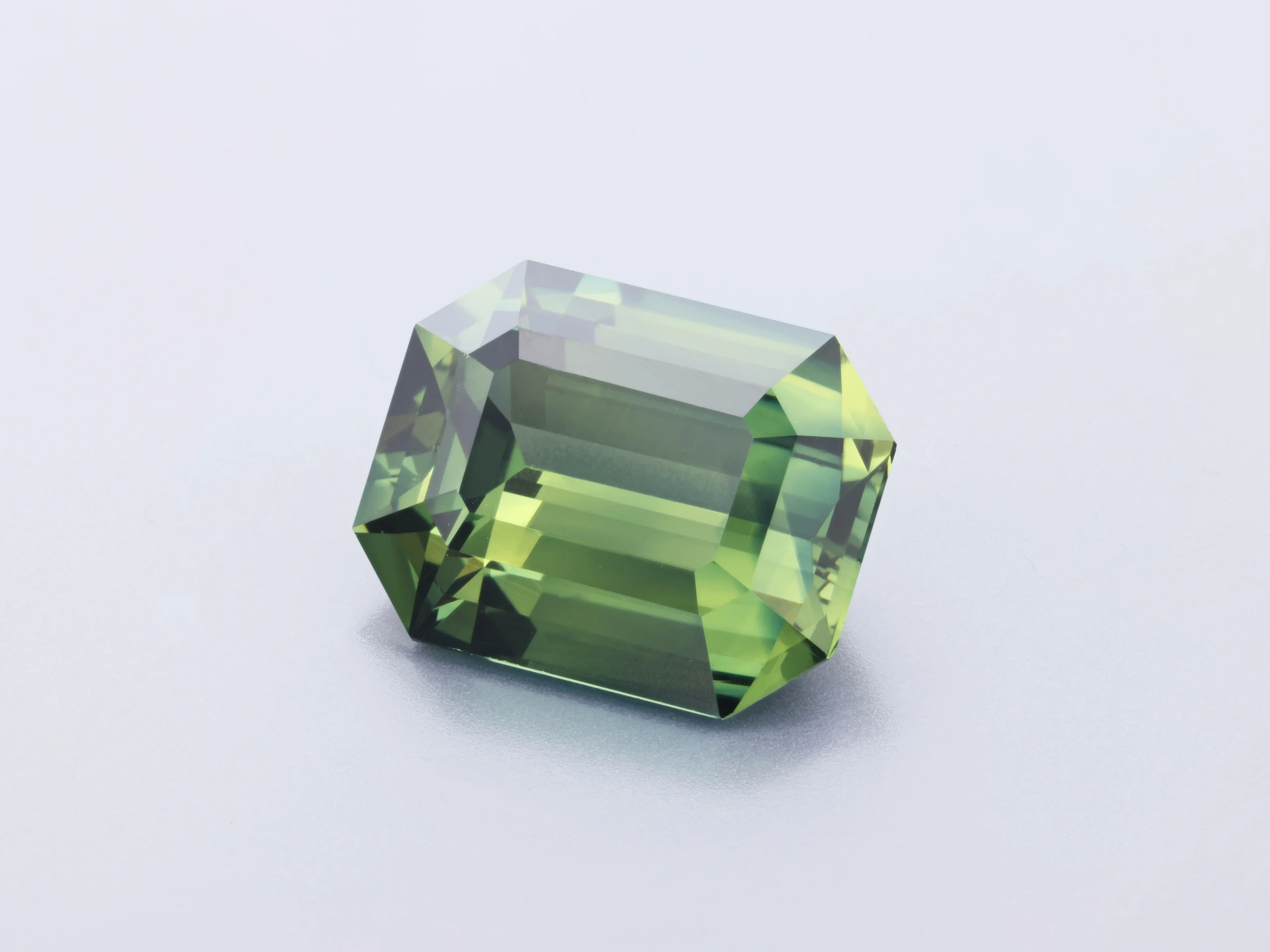 Green Sapphire 8.81 x 6.88 x 4.18mm Emerald Cut