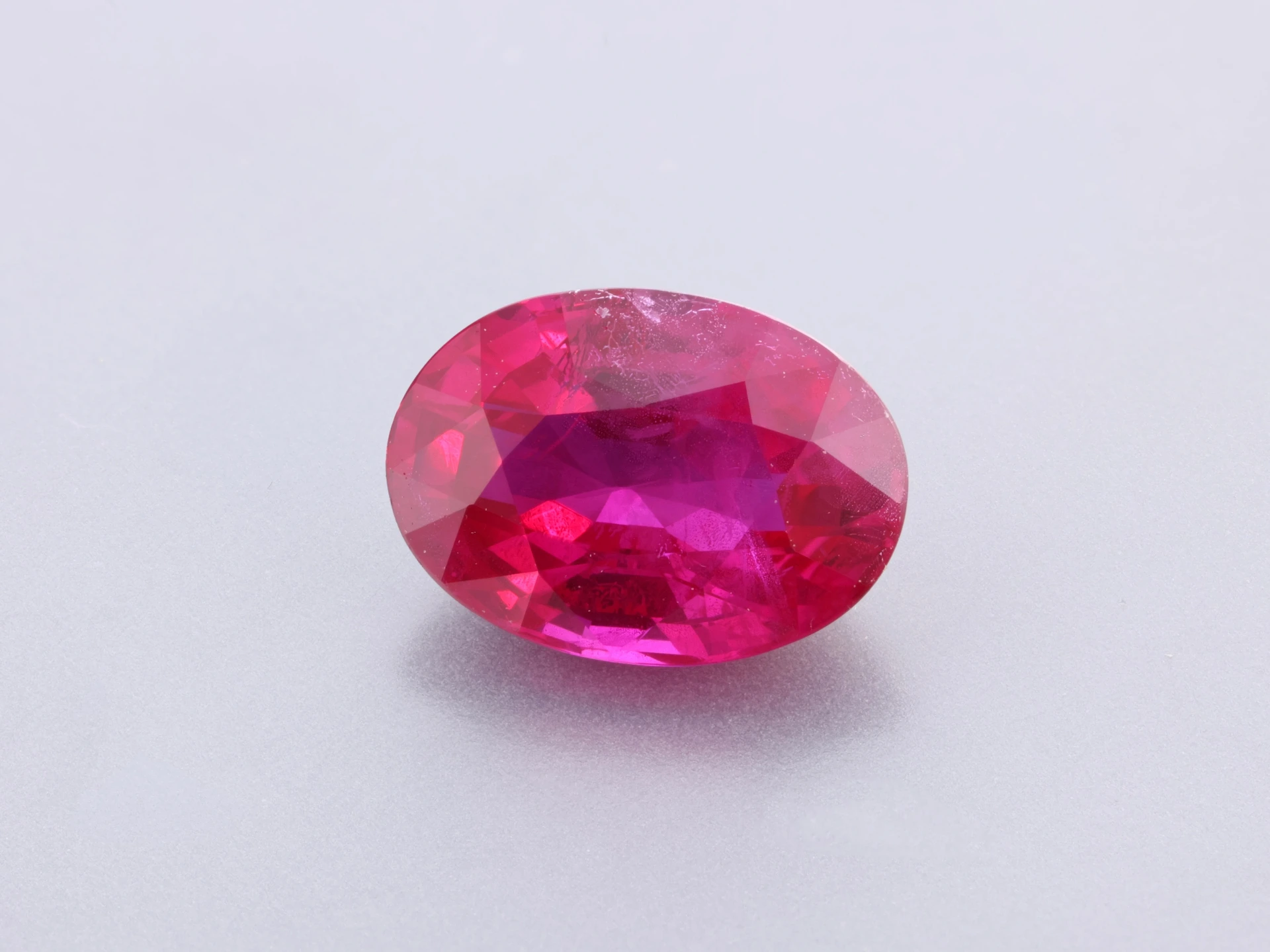 Ruby 7.00 x 5.00 x 3.30mm Oval Mid Red Burmese