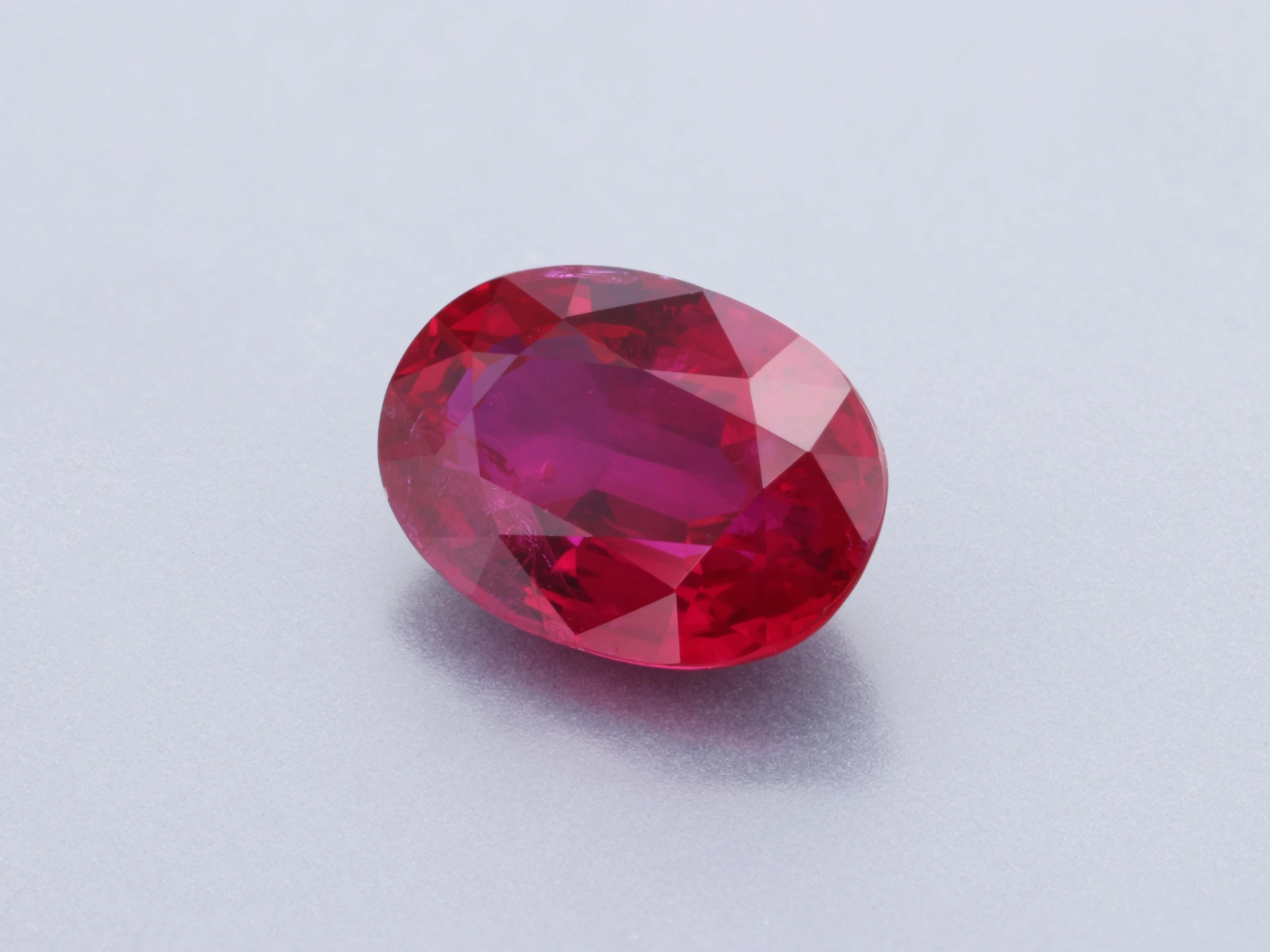 Ruby 7.00 x 5.00 x 3.10mm Oval Dark Red Mozambique