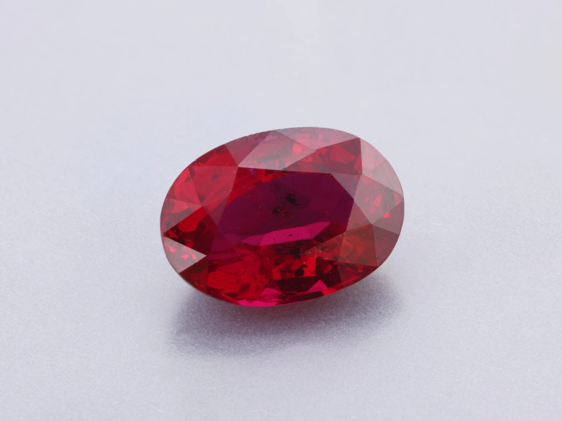Ruby 7.00 x 5.00 x 3.20mm Oval Dark Red Mozambique