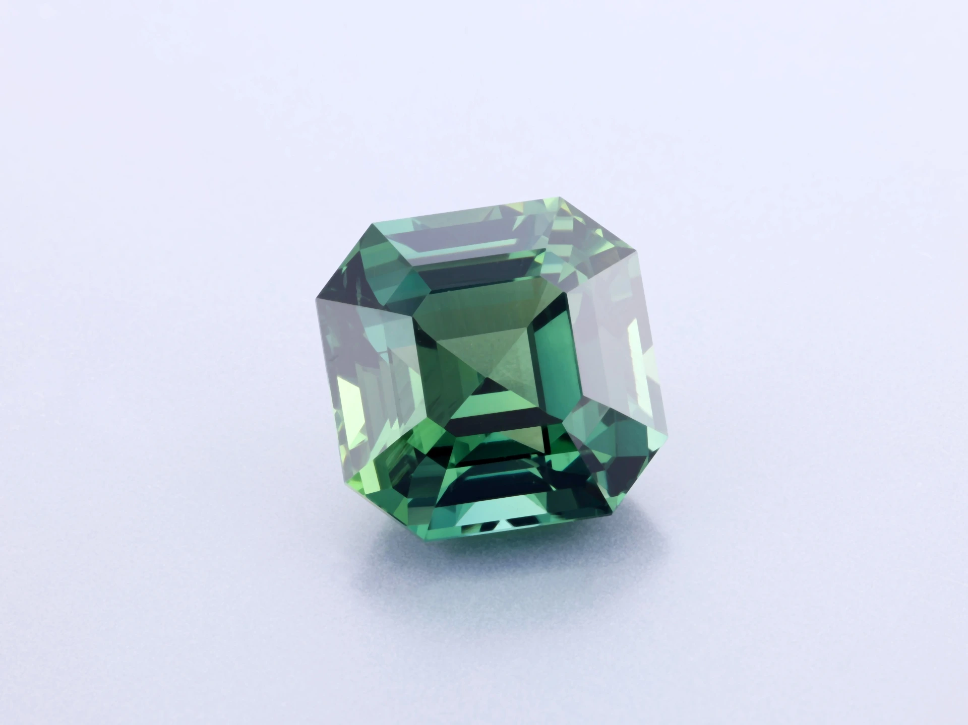 [SMOS0950X1] Madagascan Sapphire 9.73 x 9.70 x 6.90mm Square Emerald Cut Teal