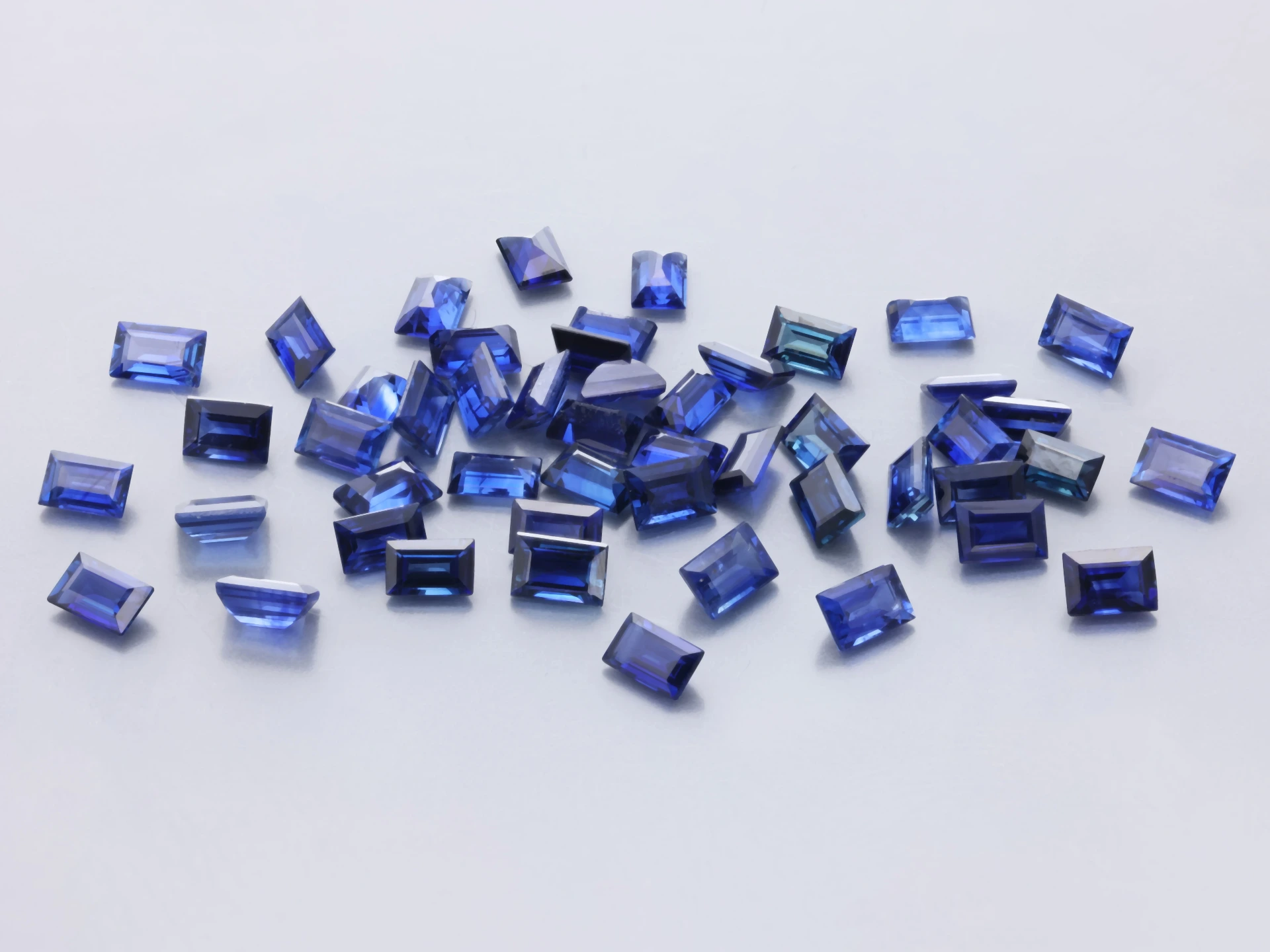 Ceylon Sapphire 3x2mm Baguette Dark Blue