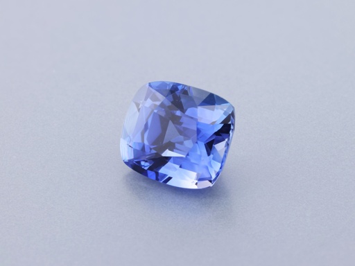 [SCAB0605X2] Ceylon Sapphire 6.3x5.4mm Cushion  Mid Blue