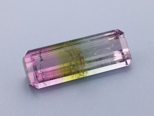 [UMOS2518X3] Tri Colour Tourmaline 23x8.27mm Emerald Cut