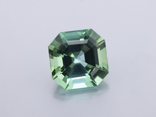 [UGOS0900X1] Green Tourmaline 8.80mm Square Emerald Cut
