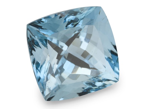 [BAAB1400X1] Aquamarine 13.80mm Square Cushion Dark Blue