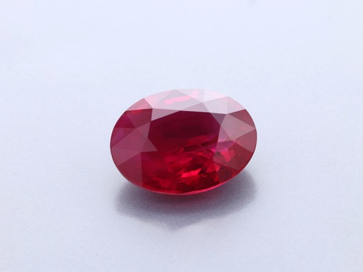 [RRVB1007X1] Burmese Ruby 9.53x7.28mm Oval