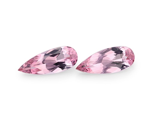 [LPPB0904X1] Spinel 9.5x3.8mm Pear Shape Pink - Pair