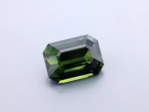 [SMOS1108X1] Sapphire 10.96x7.94mm Emerald Cut Green