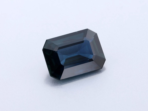 [SAOS0705X4] Australian Sapphire 7x5.1mm Emerald Cut Dark Blue